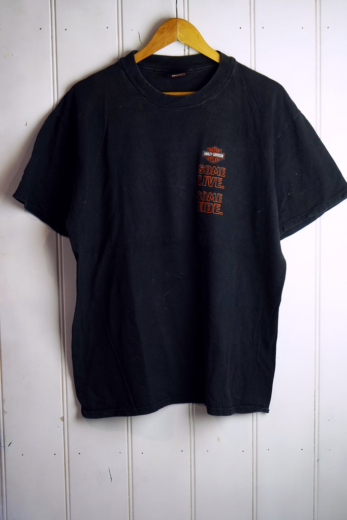 Vintage Harley - Some Ride Black Tee - Large