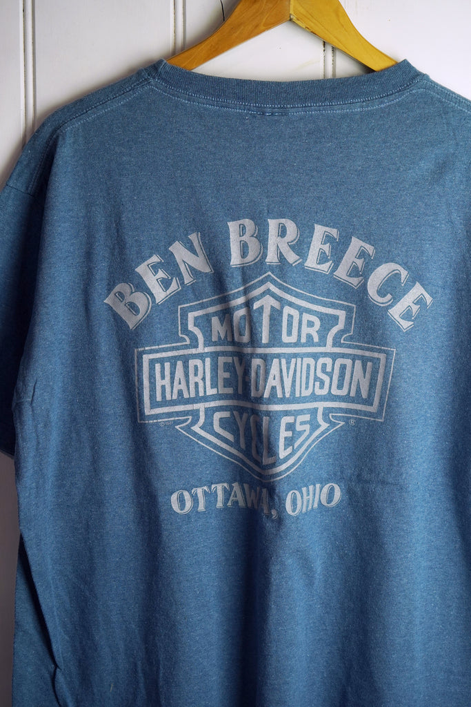 Vintage Harley - Ben Breece Blue Tee - Large