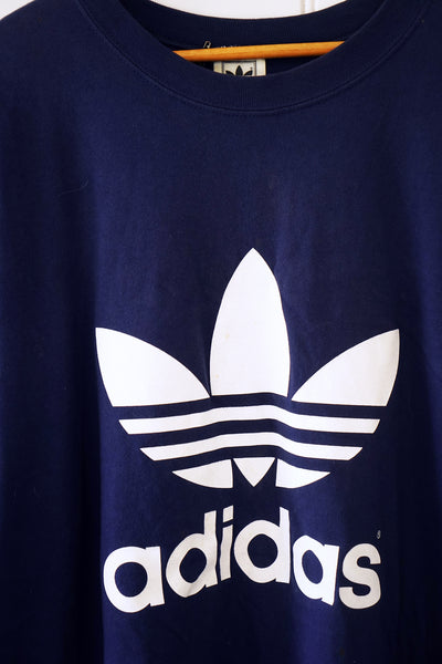 Vintage Adidas - Adidas Navy Tee - 3XLarge – The Bruns Shop