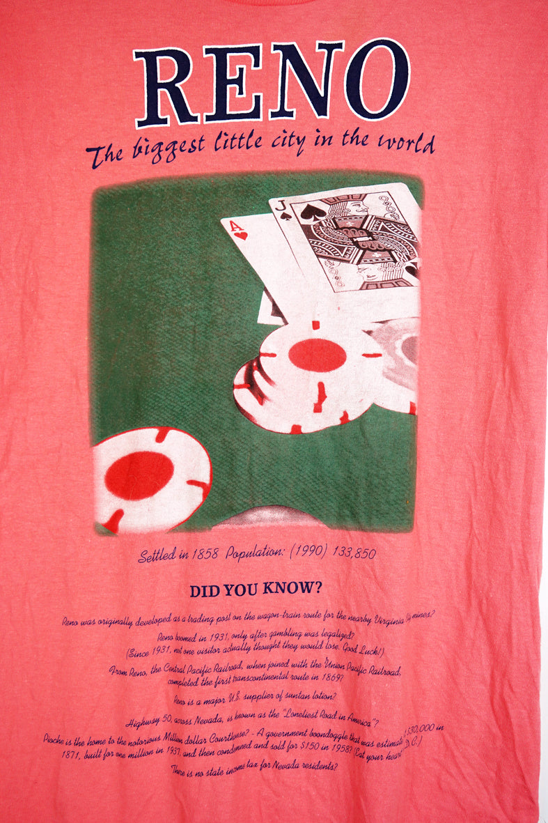 Vintage Pop Culture - Reno Pink Tee - Small