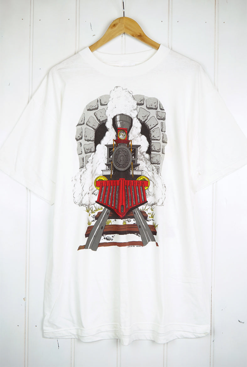 Vintage Pop Culture - Train White Tee - XLarge