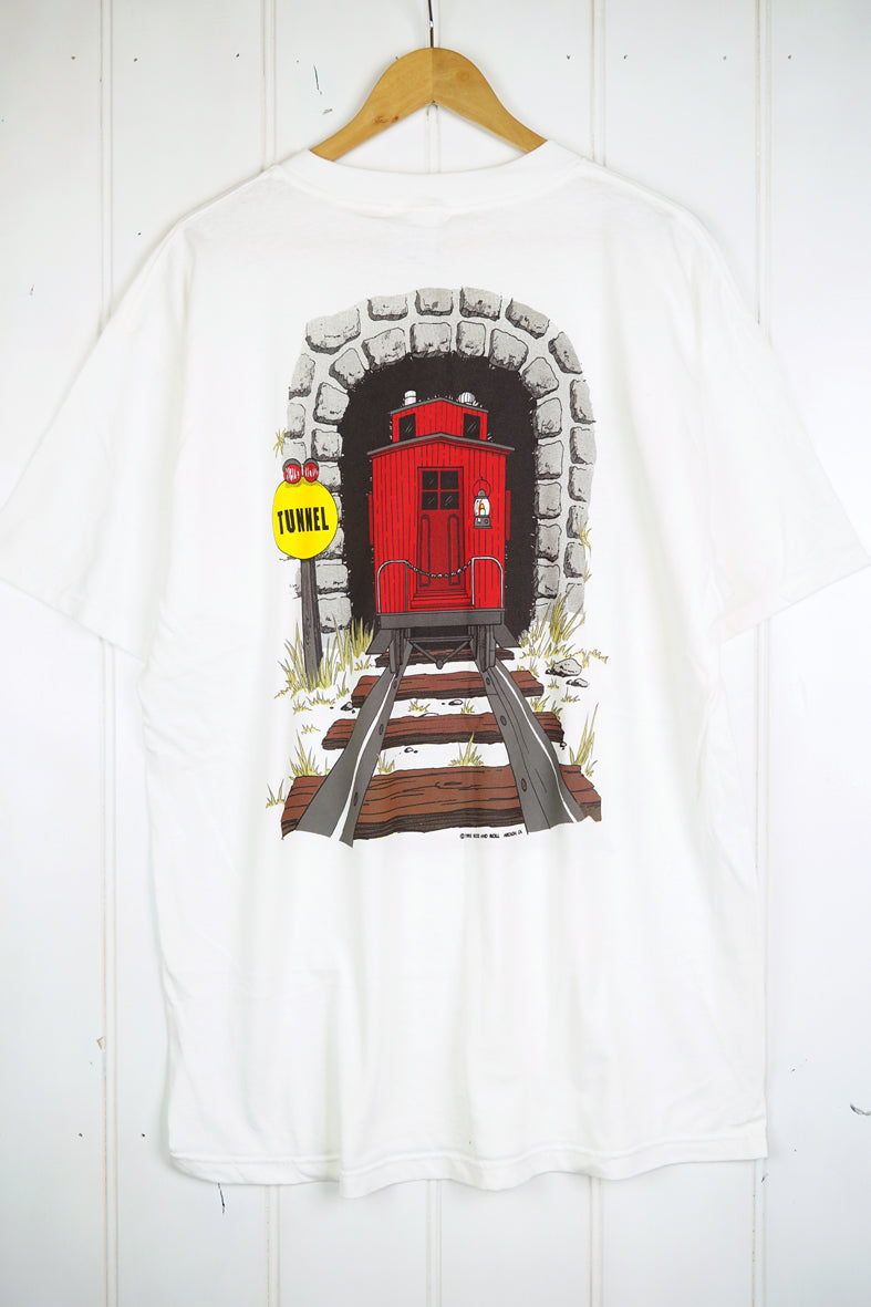 Vintage Pop Culture - Train White Tee - XLarge