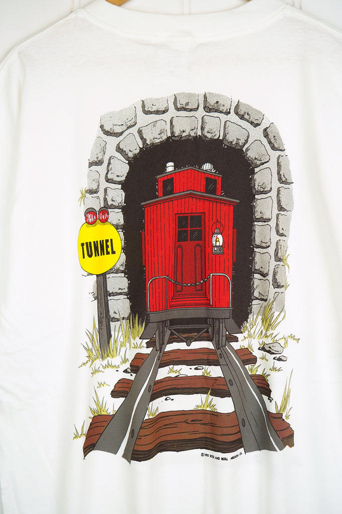 Vintage Pop Culture - Train White Tee - XLarge