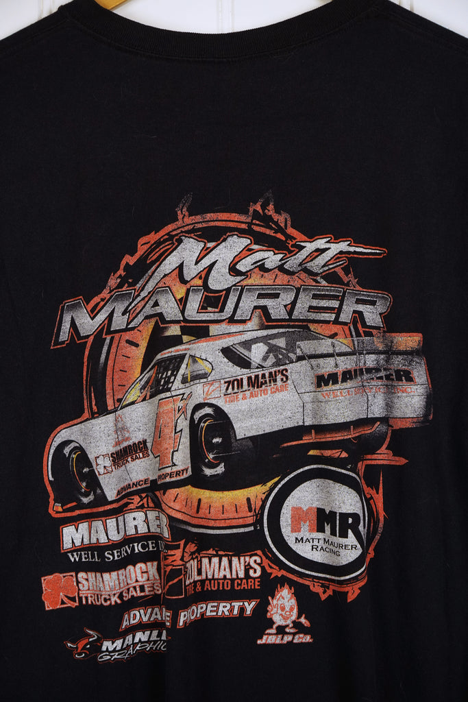 Vintage Nascar - Matt Maurer Faded Black Tee - Large