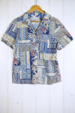 Vintage Party Shirt - Flower Shirt - Medium