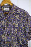 Vintage Party Shirt - Lands End Shirt - Medium