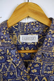 Vintage Party Shirt - Lands End Shirt - Medium