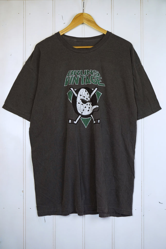 Ducks Vintage Faded Black Tee