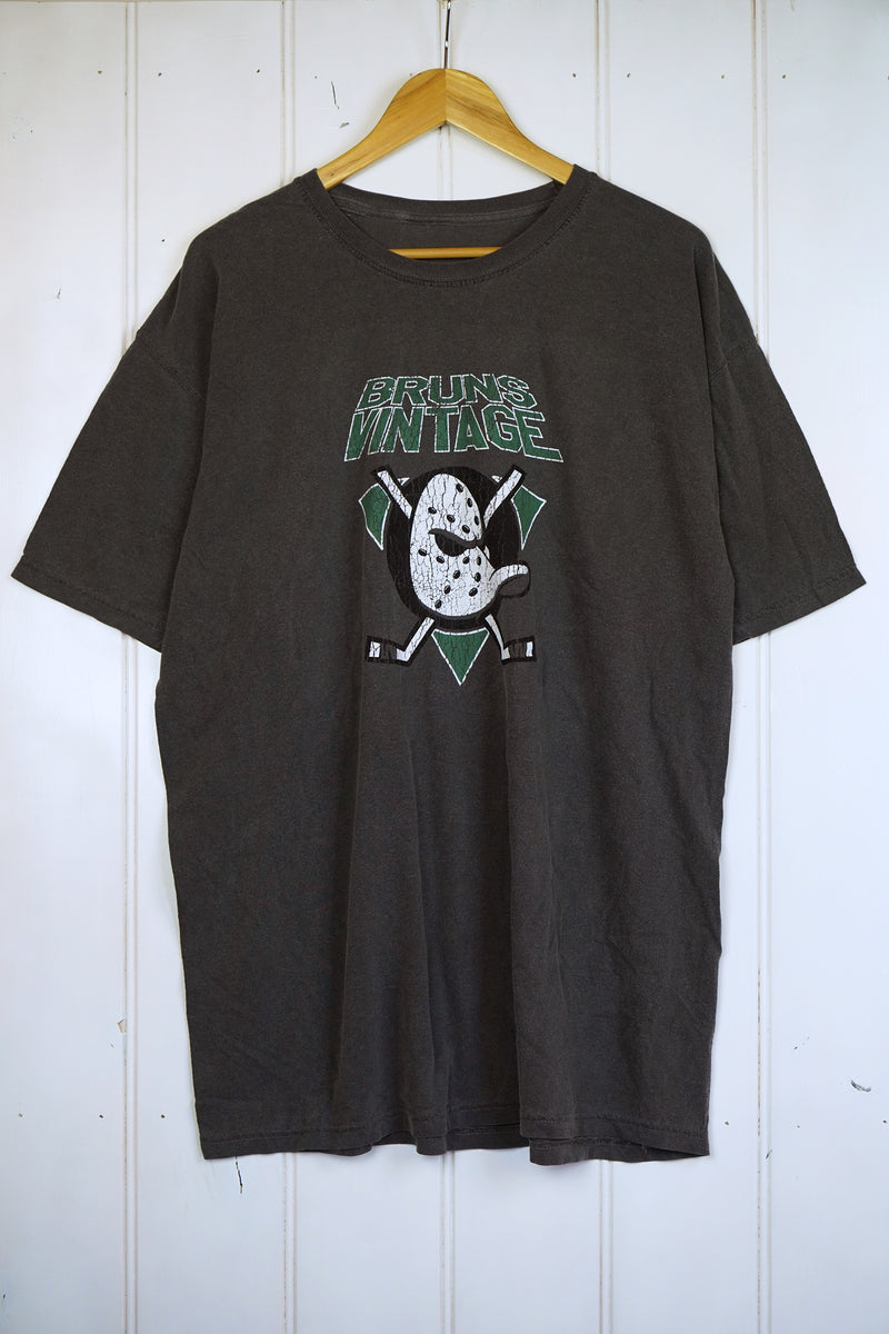 Ducks Vintage Faded Black Tee