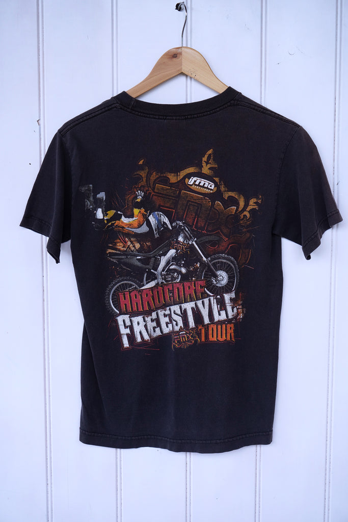 Vintage Bike - Freestyle Black Tee - Small