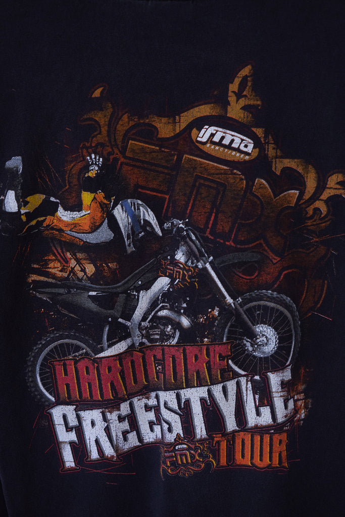 Vintage Bike - Freestyle Black Tee - Small