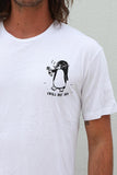 Chill Out Penguin Tee - White