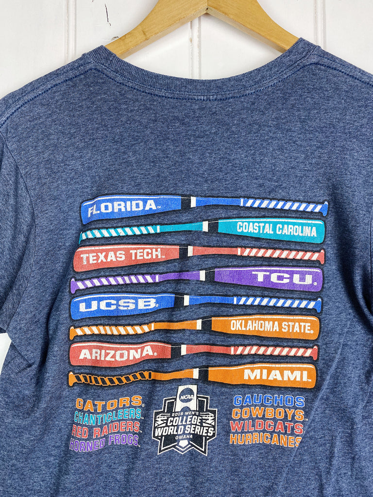Preloved Sports - College World Series Blue Tee - Medium