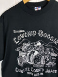 Vintage Bike - Cowchip Black Tee - Large