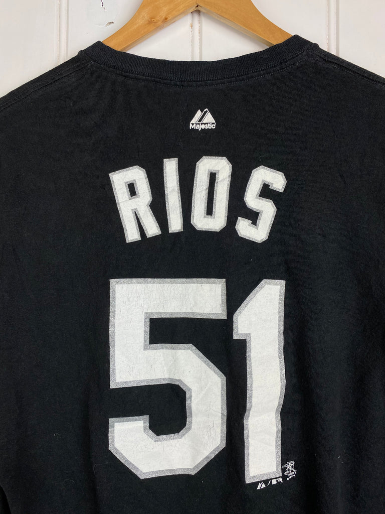 Preloved Sports - White Sox White Rios Black Tee - Medium