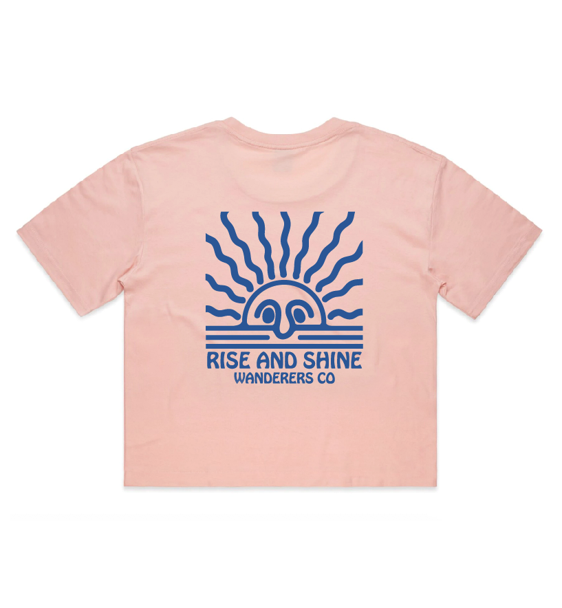 Rise and Shine Crop - Pink