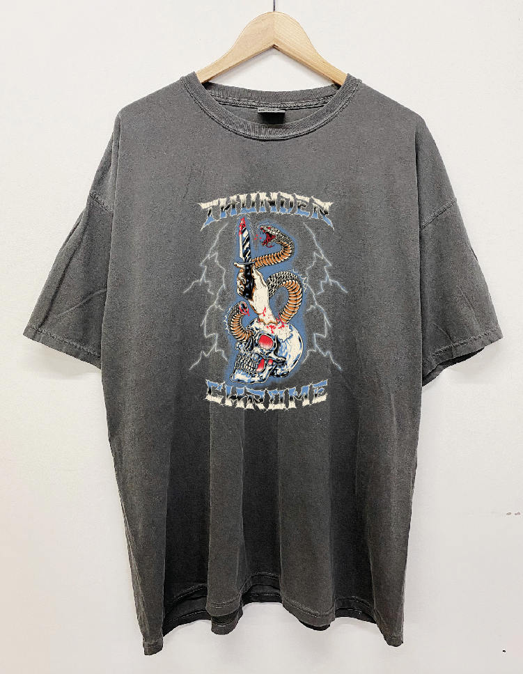 Love Bites Faded Black Tee