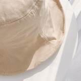 Linen Blend Bucket Hat - Navy