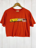 Vintage Nascar - 20 Tony Stewart Orange Cropped Tee - Large
