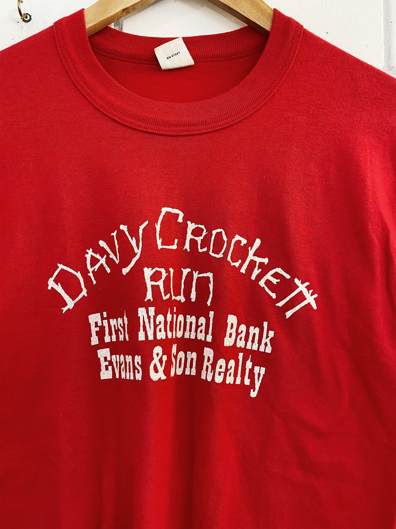 Vintage Tourist - Davy Crockett Red Cropped Tee - Small