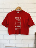 Vintage 50/50 - NAJAC '83 Red Cropped Tee - Small