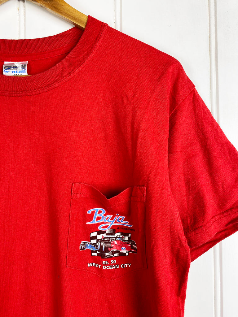 Vintage Racing - Baja Red Tee - Medium