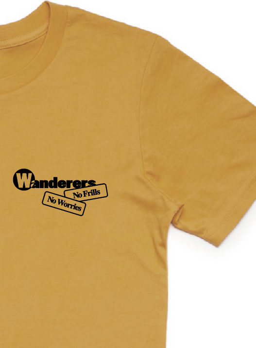 No Frills Frilled-Neck Lizard Tee - Mustard