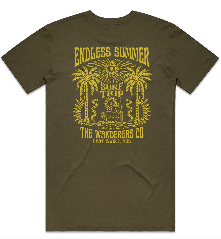 Surf Trip T-Shirt - Army Green