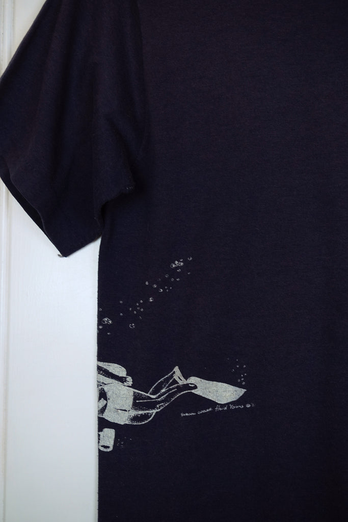 Vintage Tourist - Aquanautical Navy Tee - XSmall