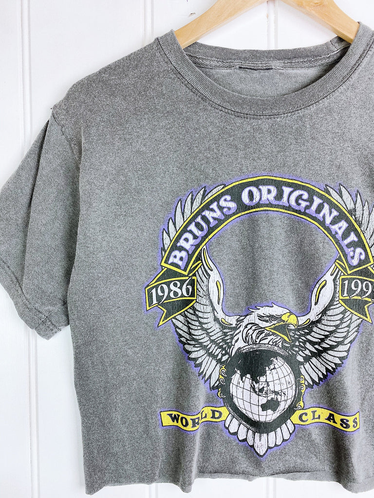 Originals World Class Faded Black Cropped Tee