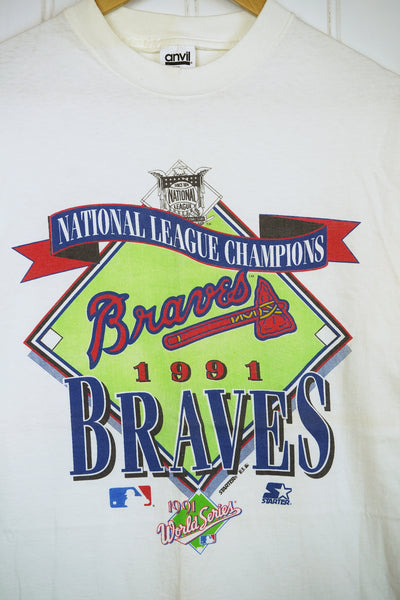 Vintage MLB Atlanta Braves World Series Champions Ring T-Shirt