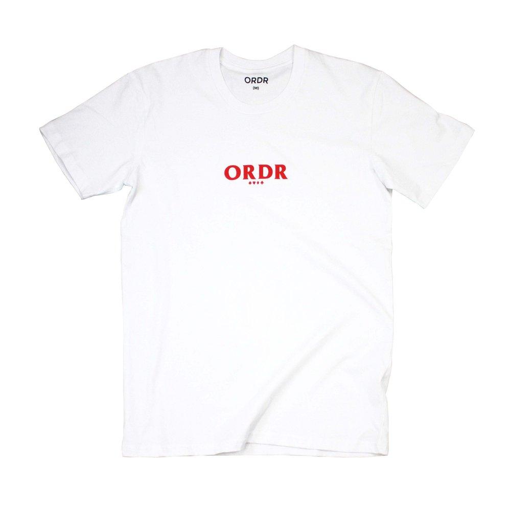 Ordr Co 'Script - White' Tee