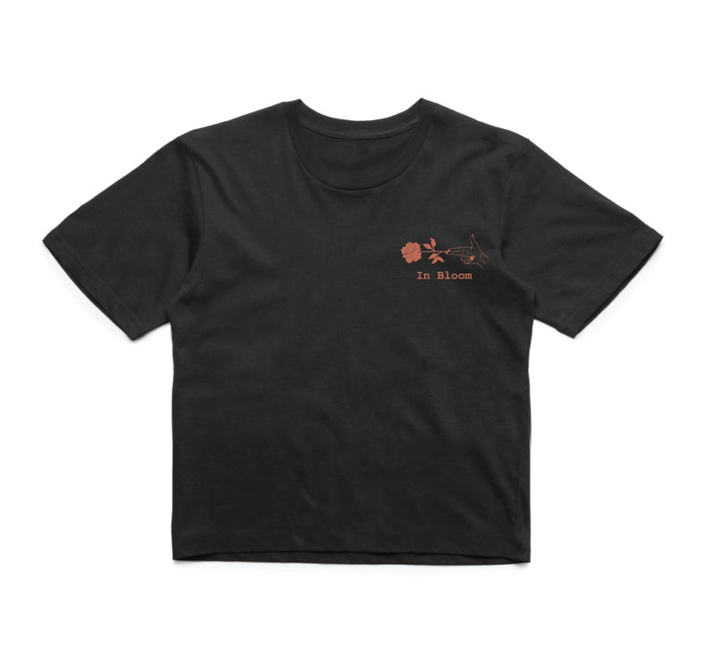 In Bloom - In Bloom 'Rose - Black' Crop - Women's Top - Stock & Supply Stores