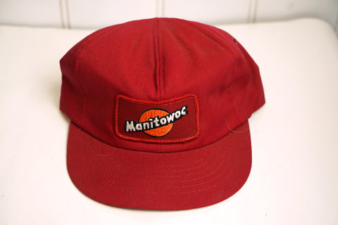 Vintage Hat - Manitowoc Red Snapback Cap