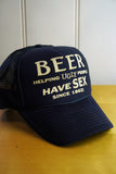Vintage Cap - Beer Navy Trucker Hat
