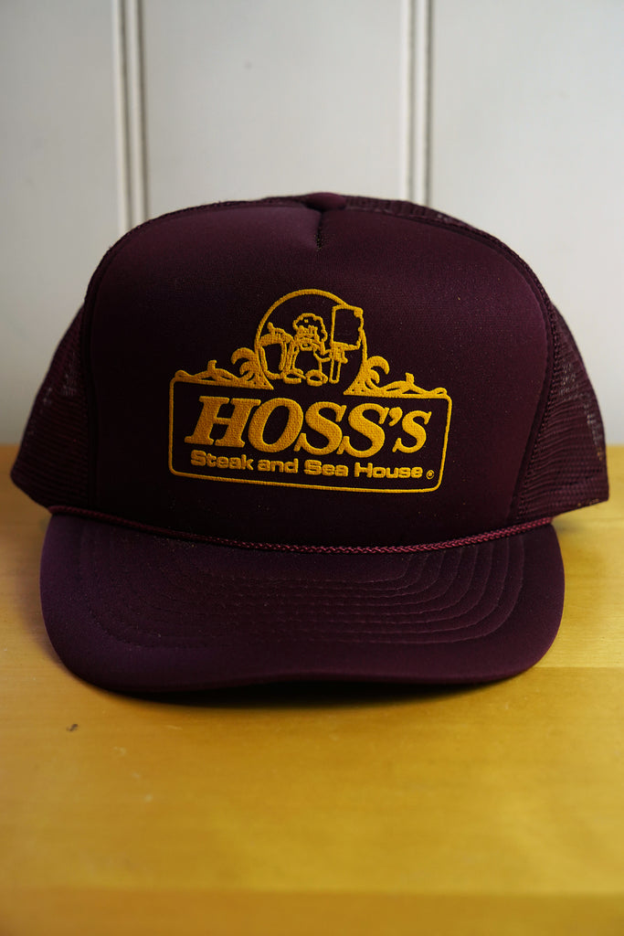 Vintage Cap - Hoss's Burgundy Trucker Hat