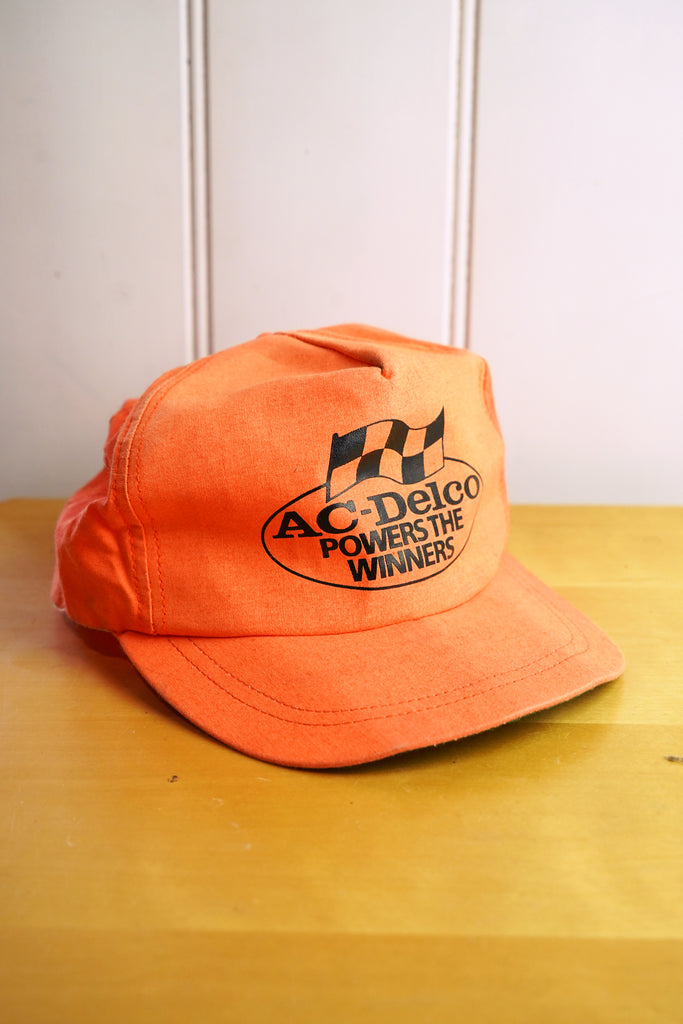 Vintage Cap - AC-Delco Fluro Orange Snapback Hat