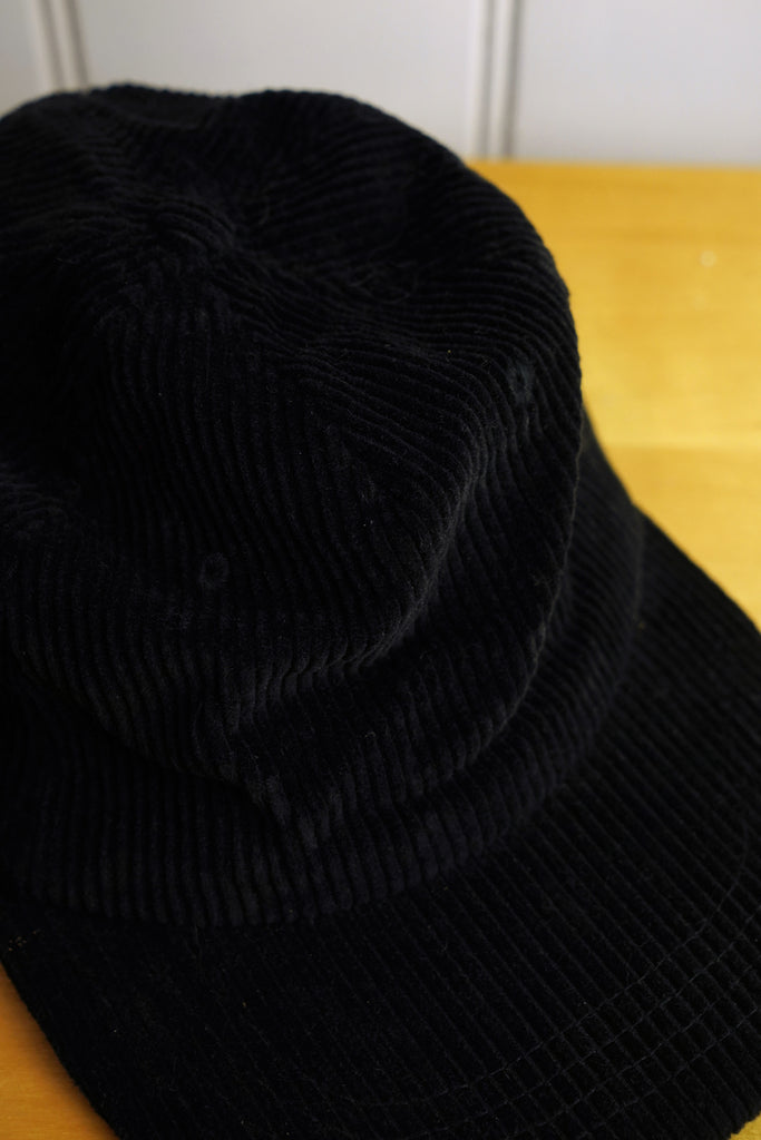 Vintage Cap - Blank Black Corduroy Dad Hat