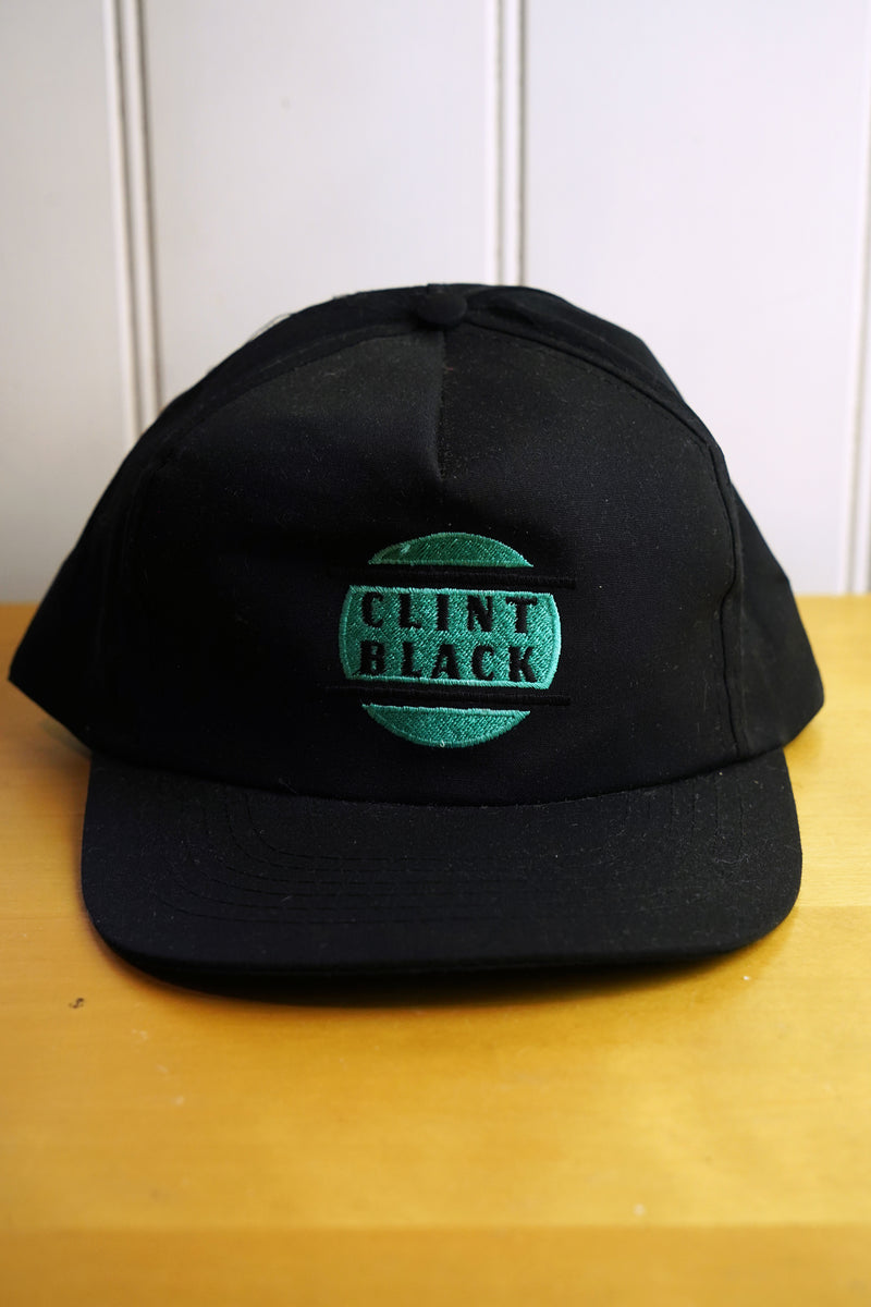 Vintage Cap - Clint Black Black Snapback Hat
