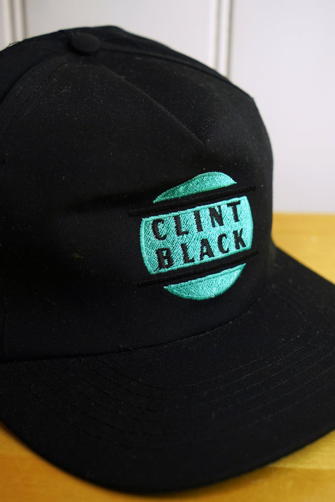 Vintage Cap - Clint Black Black Snapback Hat