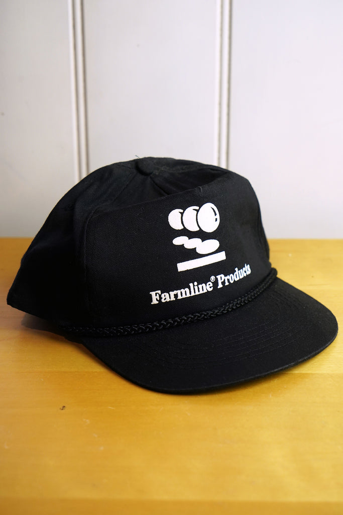 Vintage Cap - Farmline Black Snapback Hat