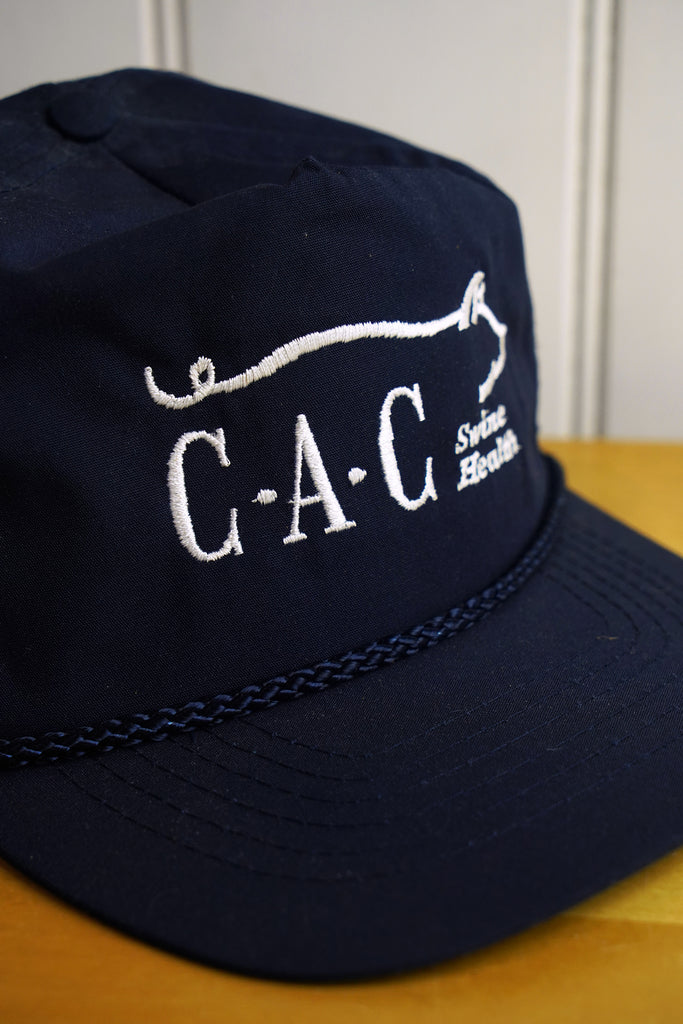 Vintage Cap - Swine Health Navy Snapback Hat