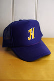 Vintage Cap - H Purple Trucker Hat
