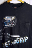 Vintage Harley - Get a Grip Black Tee - Medium