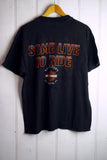 Vintage Harley - Some Ride Black Tee - Large