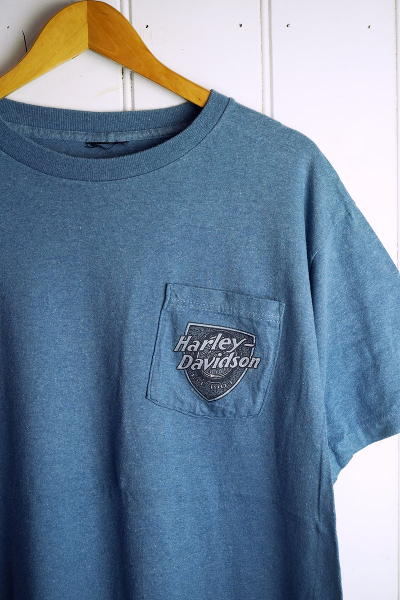Vintage Harley - Ben Breece Blue Tee - Large