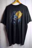 Vintage Harley - 3d Emblem Panther Faded Black Tee - 2XLarge