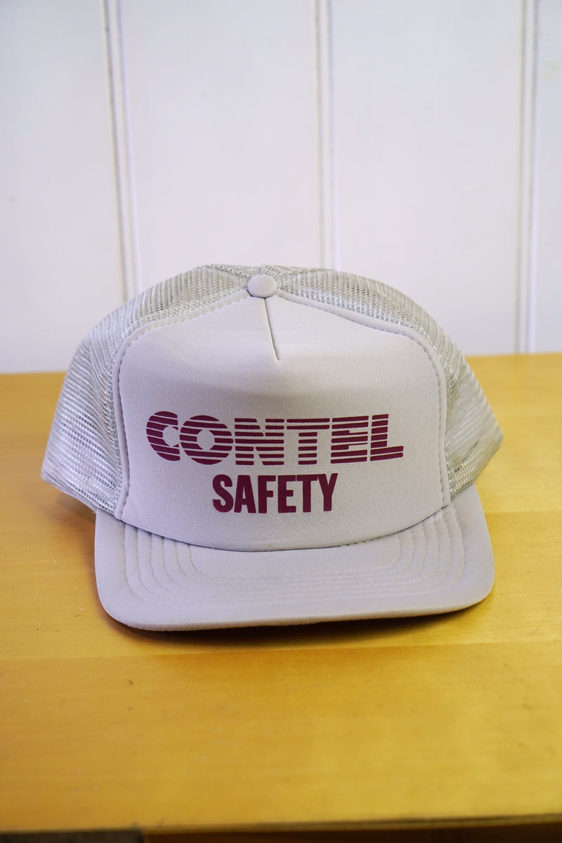 Vintage Hat “Contel Safety Trucker"