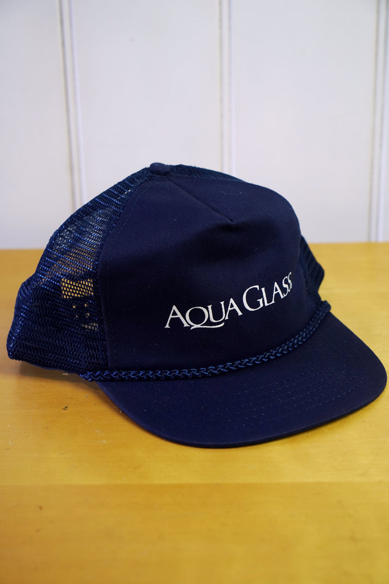 Vintage Hat “Aqua Glass Trucker"