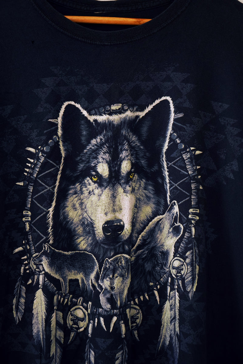 Vintage Animal - Tribal Wolf - XLarge